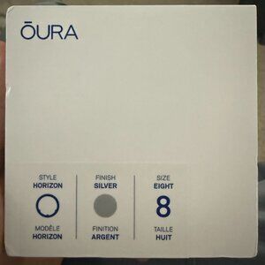 Oura Ring Gen3 Size 8 Silver